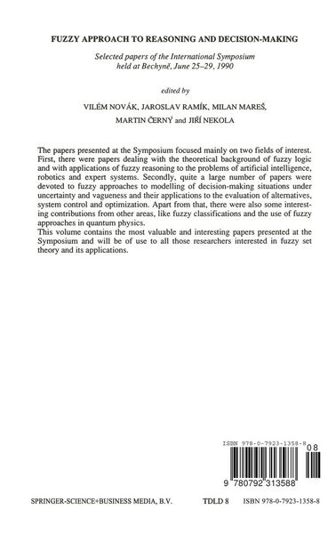 Produktbild: Fuzzy Approach to Reasoning and Decision-Making
