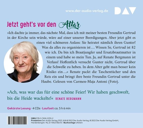 Produktbild: Man muss sich nur trauen. Die Online-Omi tr&auml;gt die Schleppe (Nur bei uns!)
