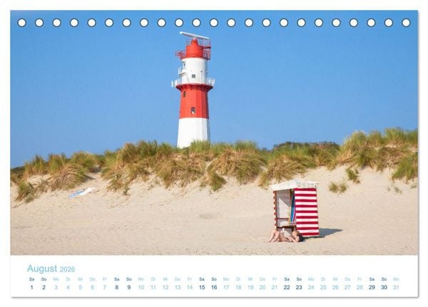 Produktbild: Moin Borkum (Tischkalender 2026 DIN A5 quer), CALVENDO Monatskalender