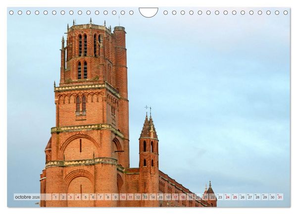 Produktbild: Villes d'Occitanie (Calendrier mural 2026 DIN A4 vertical), CALVENDO calendrier mensuel