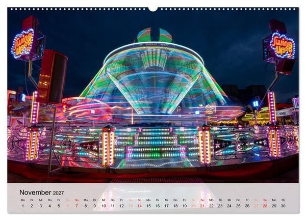 Produktbild: Lichterzauber auf dem Hamburger Dom (Wandkalender 2027 DIN A2 quer), CALVENDO Monatskalender