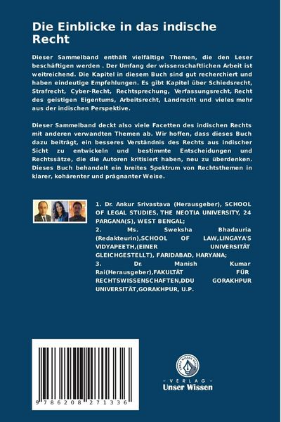 Produktbild: Die Einblicke in das indische Recht