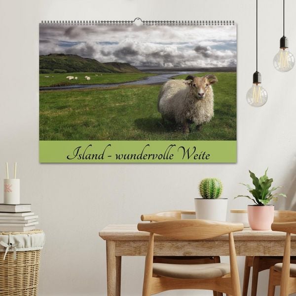 Produktbild: Island - wundervolle Weite (Wandkalender 2026 DIN A2 quer), CALVENDO Monatskalender