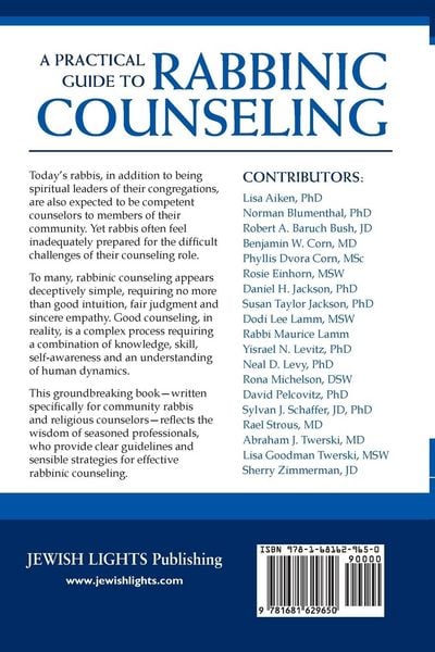 Produktbild: A Practical Guide to Rabbinic Counseling