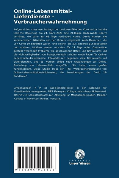 Produktbild: Online-Lebensmittel-Lieferdienste - Verbraucherwahrnehmung