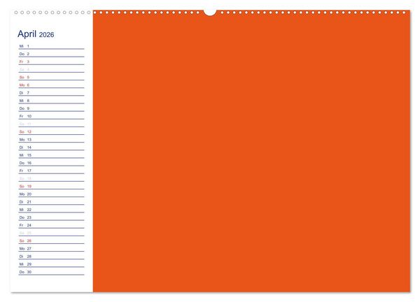 Produktbild: Farbiger Bastelkalender (Wandkalender 2026 DIN A2 quer), CALVENDO Monatskalender