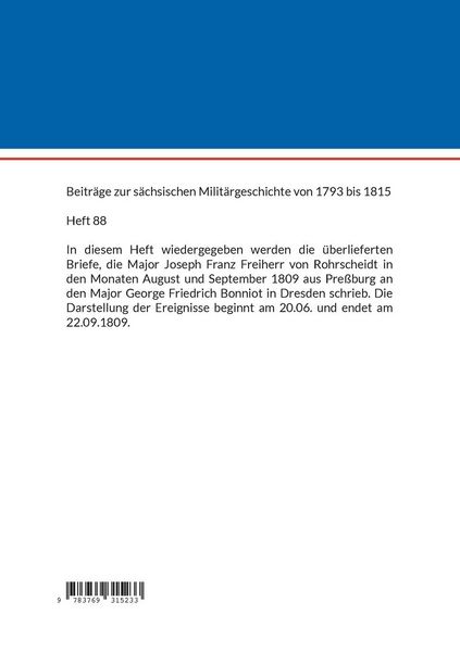 Produktbild: Tageb&uuml;cher aus dem Feldzug 1809 (V)