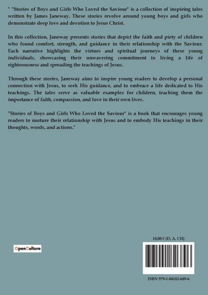 Produktbild: Stories Of Boys And Girls Who Loved The Saviour