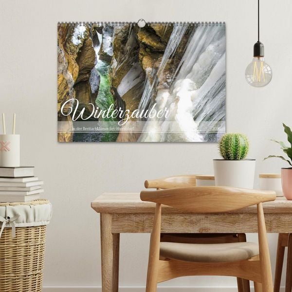 Produktbild: Winterzauber in der Breitachklamm bei Oberstdorf (Wandkalender 2026 DIN A3 quer), CALVENDO Monatskalender
