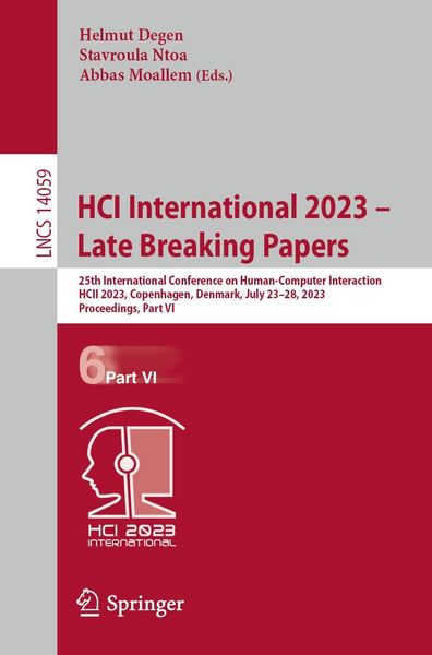 Produktbild: HCI International 2023 - Late Breaking Papers