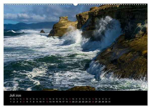 Produktbild: Die Oregon-K&uuml;ste (Wandkalender 2026 DIN A2 quer), CALVENDO Monatskalender