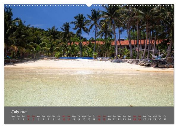 Produktbild: Vietnam`s most beautiful beaches (Wall Calendar 2026 DIN A2 landscape), CALVENDO 12 Month Wall Calendar