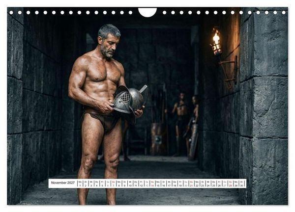 Produktbild: Echte Kerle &ndash; Gladiatoren (Wandkalender 2027 DIN A4 quer), CALVENDO Monatskalender