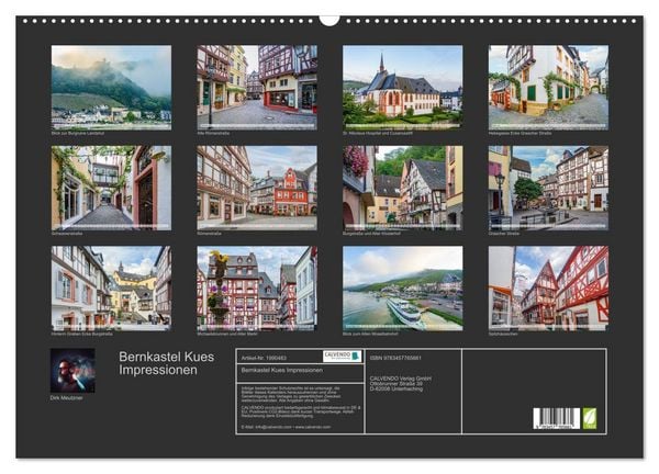 Produktbild: Bernkastel Kues Impressionen (Wandkalender 2026 DIN A2 quer), CALVENDO Monatskalender