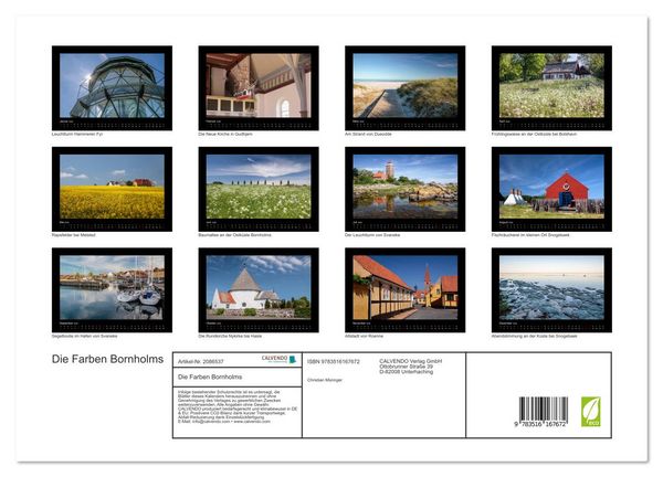 Produktbild: Die Farben Bornholms (Wandkalender 2026 DIN A3 quer), CALVENDO Monatskalender