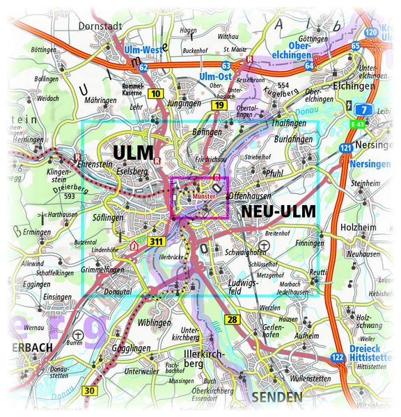 Ulm / Neu-Ulm 1:14 000