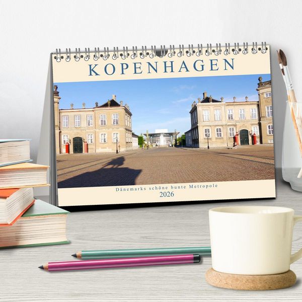 Produktbild: Kopenhagen. D&auml;nemarks sch&ouml;ne bunte Metropole (Tischkalender 2026 DIN A5 quer), CALVENDO Monatskalender