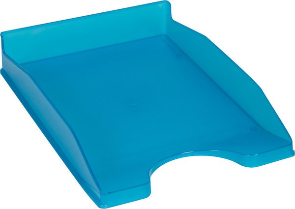 Produktbild: Q-CONNECT&reg; Briefkorb transparent, blau