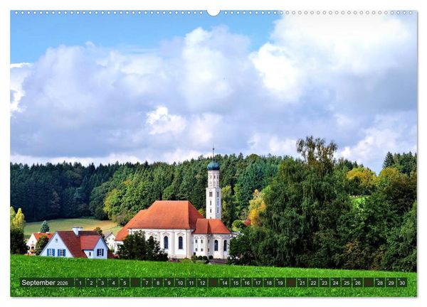 Produktbild: Wiesen W&auml;lder Weiher. Der Naturpark Augsburg-Westliche W&auml;lder (hochwertiger Premium Wandkalender 2026 DIN A2 quer), Kunstdruck in Hochglanz