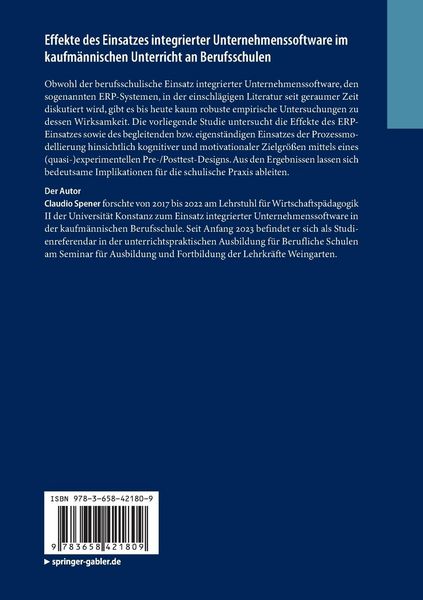 Produktbild: Effekte des Einsatzes integrierter Unternehmenssoftware im kaufm&auml;nnischen Unterricht an Berufsschulen