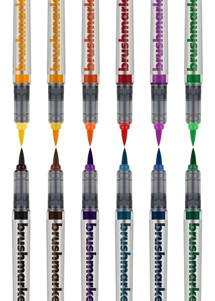 Produktbild: KARIN Marker Brushmarker PRO Basic Colours, 12 Farben