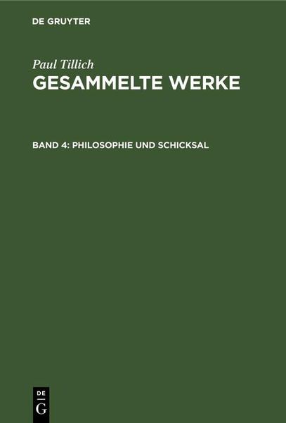 Produktbild: Philosophie und Schicksal