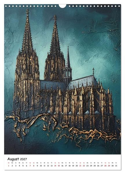 Produktbild: K&ouml;lner Dom-Impressionen: Eine k&uuml;nstlerische Reise (Wandkalender 2027 DIN A3 hoch), CALVENDO Monatskalender