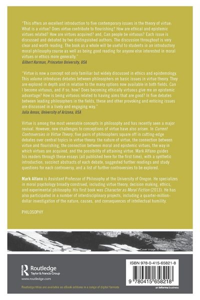 Produktbild: Current Controversies in Virtue Theory