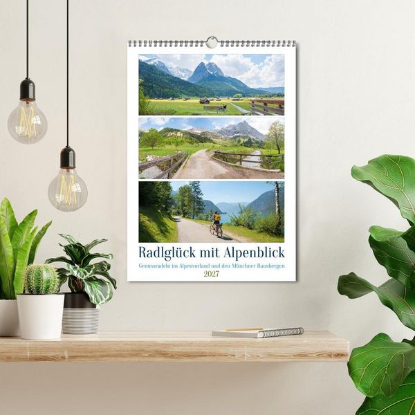 Produktbild: Radlgl&uuml;ck mit Alpenblick 2027 (Wandkalender 2027 DIN A3 hoch), CALVENDO Monatskalender
