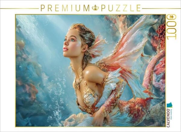 CALVENDO Puzzle Meerjungfrauen | 1000 Teile Lege-Größe 64x48cm Foto-Puzzle für glückliche Stunden