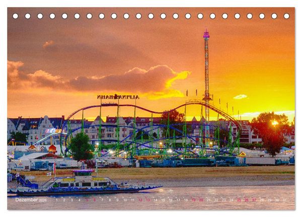 Produktbild: Rheinkirmes in D&uuml;sseldorf (Tischkalender 2026 DIN A5 quer), CALVENDO Monatskalender