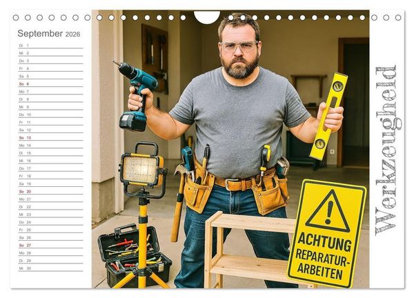 Produktbild: M&auml;nneralarm - Ein Jahr voller herrlicher M&auml;nnlichkeit (Wandkalender 2026 DIN A4 quer), CALVENDO Monatskalender