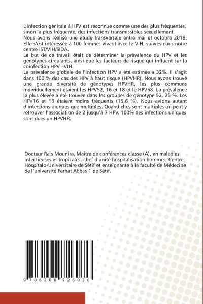 Produktbild: Coinfection papillomavirus humain et VIH en Alg&eacute;rie quelles r&eacute;alit&eacute;s ?