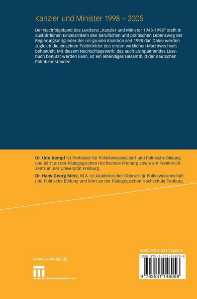 Produktbild: Kanzler und Minister 1998 - 2005