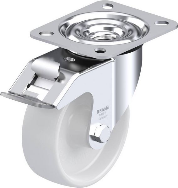 Produktbild: Blickle 298679 LE-PO 100G-FI Lenkrolle mit Feststeller Rad-Durchmesser: 100 mm Tragf&auml;higkeit (max.): 150 kg 1 St.