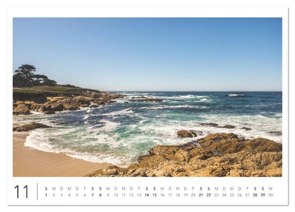 Produktbild: California Highway No. 1 - Die sch&ouml;nste K&uuml;stenstra&szlig;e der USA (Tischkalender 2026 DIN A5 quer), CALVENDO Monatskalender