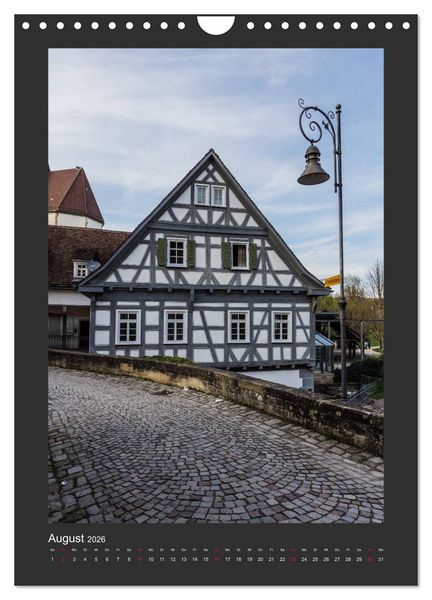 Produktbild: Waiblingen - Spaziergang durch die Altstadt (Wandkalender 2026 DIN A4 hoch), CALVENDO Monatskalender