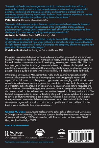 Produktbild: International Development Management for Public and Nonprofit Organizations