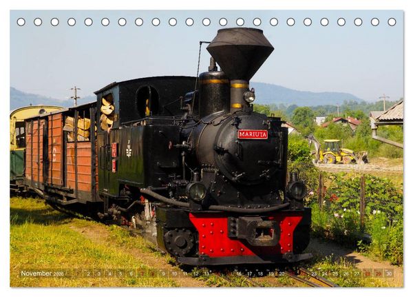 Produktbild: Waldbahnen in Rum&auml;nien - Die letzten Mocanitas (Tischkalender 2026 DIN A5 quer), CALVENDO Monatskalender