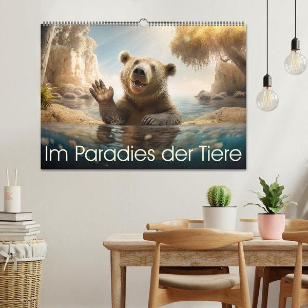 Produktbild: Im Paradies der Tiere (Wandkalender 2026 DIN A2 quer), CALVENDO Monatskalender