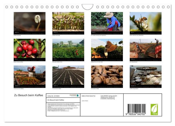 Produktbild: Zu Besuch beim Kaffee (Wandkalender 2026 DIN A4 quer), CALVENDO Monatskalender