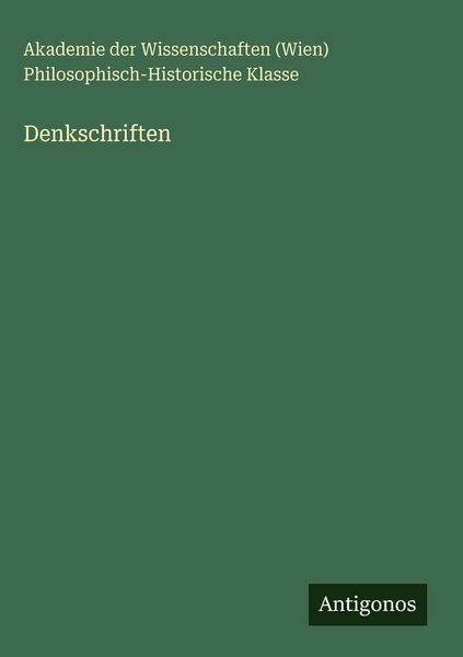 Produktbild: Denkschriften