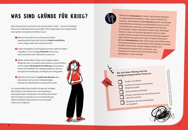 Produktbild: Let's talk about - Frieden und Kriege. Dein Eintragebuch