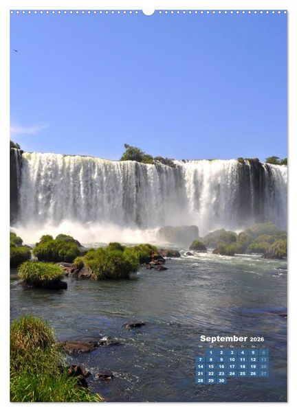 Produktbild: Wasserf&auml;lle S&uuml;damerikas - Iguazu Wasserf&auml;lle (Wandkalender 2026 DIN A2 hoch), CALVENDO Monatskalender
