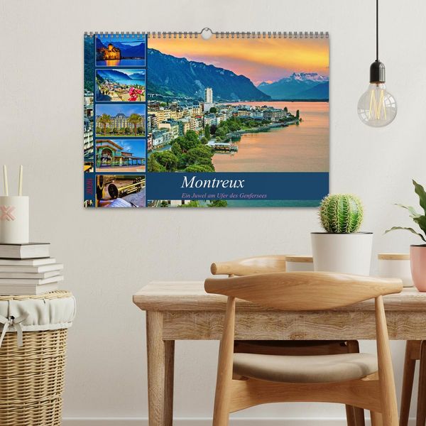 Produktbild: Montreux - ein Juwel am Ufer des Genfersees (Wandkalender 2026 DIN A3 quer), CALVENDO Monatskalender