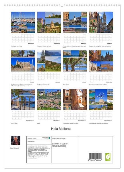 Produktbild: Hola Mallorca (hochwertiger Premium Wandkalender 2026 DIN A2 hoch), Kunstdruck in Hochglanz