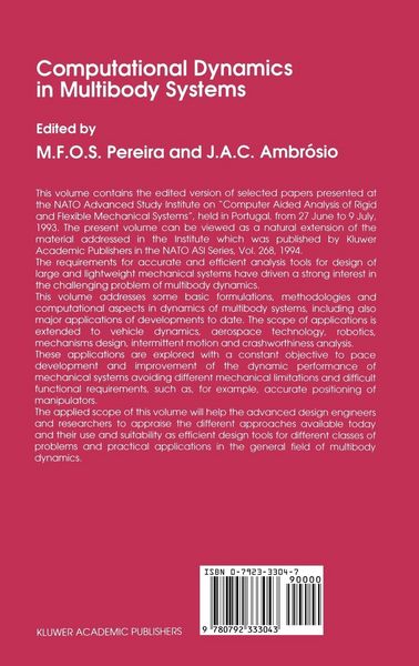 Produktbild: Computational Dynamics in Multibody Systems