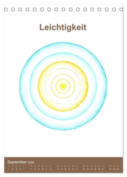 Produktbild: Delfinheilsymbole (Tischkalender 2026 DIN A5 hoch), CALVENDO Monatskalender