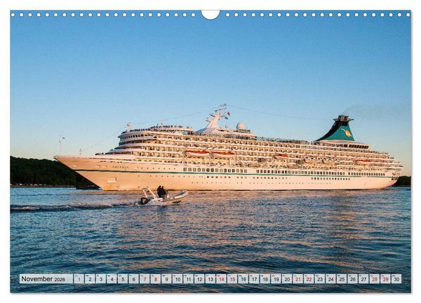 Produktbild: Kreuzfahrtschiffe 2026 (Wandkalender 2026 DIN A3 quer), CALVENDO Monatskalender