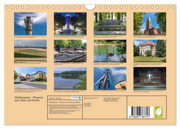 Produktbild: Wei&szlig;wasser - Phoenix aus Glas und Kohle (Wandkalender 2026 DIN A4 quer), CALVENDO Monatskalender